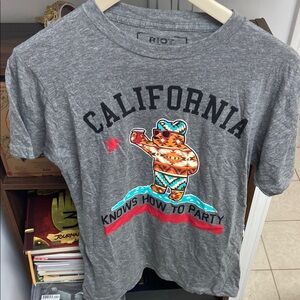 Riot Society Grey California Graphic T-Shirt